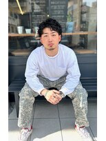 クフィア メンズヘアー カンポ 難波店(CUFFIA MEN'S HAIR CAMPO)&nbsp;ツイストスパイラルパーマスペインカールダークアッシュマンバン