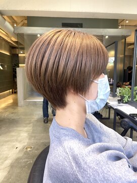 レーヴバイロンド 仙台(Reve by Lond) 仙台ショート白髪染めハイライト似合わせカットメルティーカラー
