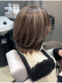 ミディアムレイヤー 白髪ぼかしハイライト 30代 40代 50代