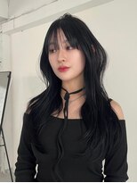 ヨーク(YOKE)&nbsp;レイヤーカット姫カットレイヤーブルーブラック