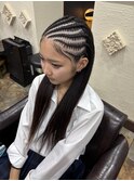 フロントコーンロウ　シンプルスタイル