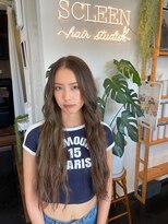 スクリーン(SCLEEN)&nbsp;ブリーチなしダブルカラーアッシュグレー