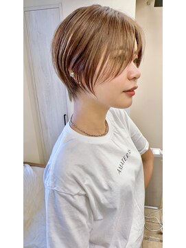 代々木/ブリーチなし/ショートボブ/酸性ストレート/新宿/韓国