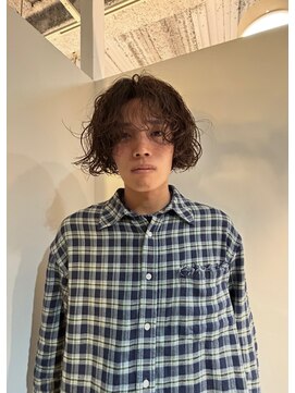 ビハインドザカーテン(BEHIND THE CURTAIN) 【癖毛風パーマ】メンズボブ