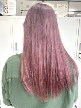 グランデュール 焼津店(GRANDEUR) ブリーチオンカラー コーラルピンク