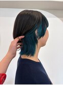 ウルフカット　× コバルトインナー