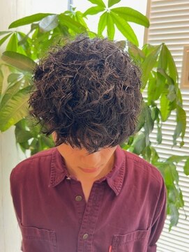 フィッティ 横須賀中央店(fiti) 波巻きツイストスパイラルパーマ　刈り上げマッシュ　メンズ