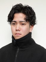 ログ(LOG) 無造作パーマ メンズパーマ 大人 黒髪 高松