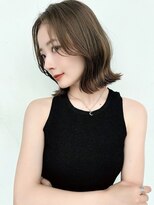 ロンド ロワール 門前仲町(Lond Loire)&nbsp;イメチェンピンクベージュ前髪クールショートアンブレラカラー
