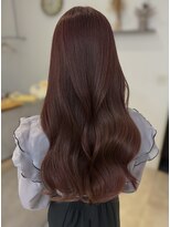 リアンバイアリュール(Lian by Allure) ピンクブラウンレイヤーカット韓国巻き