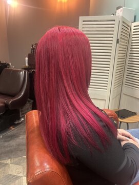 ヘアメイクアクト 都賀店 レッドヘア