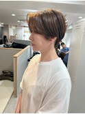 大人女性のハンサムショートxカーテンバング【菅井】
