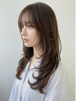 スイート ヘアデザイン(Suite HAIR DESIGN)&nbsp;レイヤーカットブリーチなしカラー小顔顔周り韓国風美髪ロング