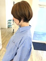 ジュエ ヘアー デザイン(Jue hair design)&nbsp;横顔美人になる５０代の丸みショート／知立市