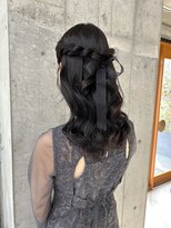 オムズポカ 栄矢場町店(OM's poka)&nbsp;ハーフアップ/ヘアセット/ヘアアレンジ/お呼ばれヘア/結婚式ヘア
