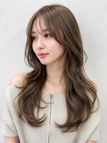メゾンe.m.a(MAISON e.m.a)&nbsp;小顔ブリーチなしカラー韓国ヘアアッシュグレージュ秋カラー