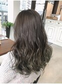 透明感オリーブグラデーション！