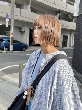 ポーズヘアー 大阪 福島(PAUSE HAIR) ボブ×ハイトーン