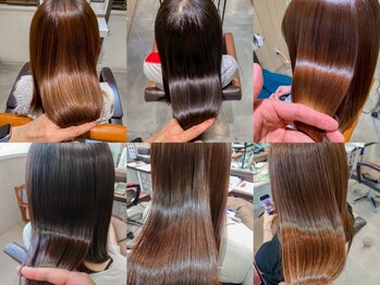 フレア ヘア サロン(FLEAR hair salon)の写真/【堺東駅徒歩3分】髪質改善&縮毛矯正特化サロン★ピンピンに伸ばしすぎない自然な仕上がりのストレート♪