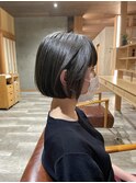 えりあしギリギリぱつっとボブ