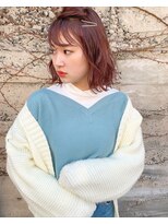 ボアップ 京橋店(boappu)&nbsp;#ピンクブラウン#モテ髪#秋色#ブリーチなし#イルミナカラー