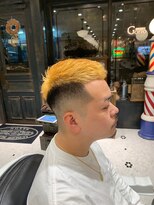 ルドローブラントオオサカ(LUDLOW BLUNT Osaka)&nbsp;【LUDLOW BLUNT】金髪イエロー スキンフェード クロップヘア