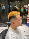 【LUDLOW BLUNT】金髪イエロー スキンフェード クロップヘア