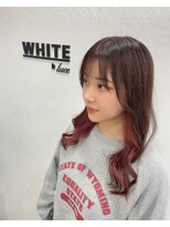 アンダーバーホワイト 西宮店(_WHITE) インナーピンク　後れ毛◎