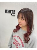 インナーピンク 後れ毛◎