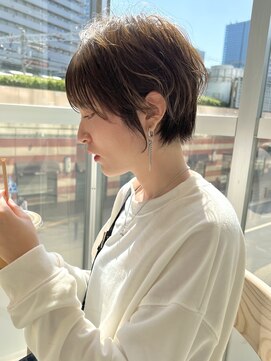 ジアン バイ ミルボン NU茶屋町+(GIEN by milbon) 大人前髪ありショートボブ/シースルーバング/20代30代40代50代