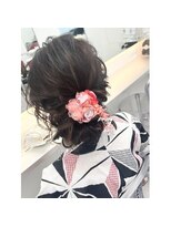 プリュス 名古屋(Plus)&nbsp;お祭りヘア/浴衣ヘアセット/バックサイドアップ/エアリーアップ