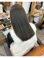 ナンバー アンフィール 渋谷(N° anfeel) 髪質改善透明感オリーブグレージュカラー艶髪トリートメント