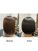 乾かすだけでまとまる大人ミニボブ美髪ツヤ【カミケン清明店】