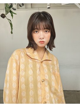 トレス(TRESS) 外ハネボブ ウルフマッシュ レイヤーミディアム ブラウン