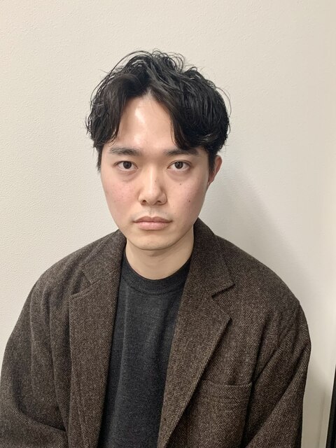 ２０代イケメンビジネスニュアンスパーマ【河原町】３０代４０代