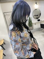 ラキングキョウト(LA KING KYOTO)&nbsp;10代/20代/ルーツカラー/デザインカラー/ネイビーブルー