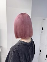 ペレ 栄店(PELE) デザインカラー/レイヤーカット/ウェットヘア/オリーブベージュ