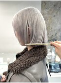 ミルクティーベージュダブルカラーグレージュカラーハイライト