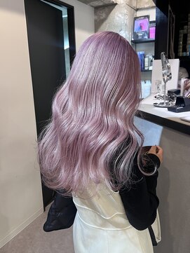 ペレ 栄店(PELE) デザインカラー/レイヤーカット/ウェットヘア/オリーブベージュ