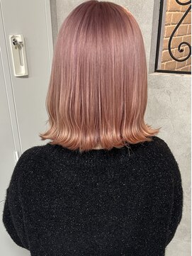 ルノン(LUNON) ペールピンク/ケアブリーチ/ハイトーン/ボブ/韓国