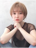 say.黒髪ボブルフネビージュ小顔ワンレンマロンベージュショート