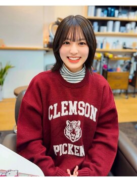 ソウバイジョージ(Sow by George) 顔周りレイヤー!ストレートアイロンで簡単くびれボブ!