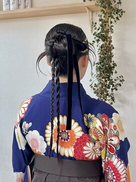 ゼスト 中野店(ZEST) 【zest中野/セイラ】袴タイトヘアアレンジ