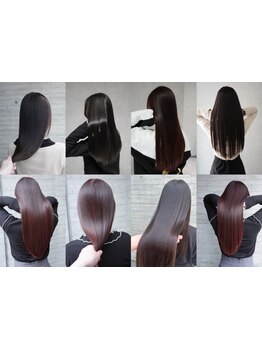 髪の状態を見極めたこだわりのダメージケアで、毛先までしっとり潤う艶やかな仕上がりに♪