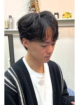 スナッグルサロン(SNUGGLE SALON) フェザーパーマフェザーショートシースルーマッシュ韓国マッシュ