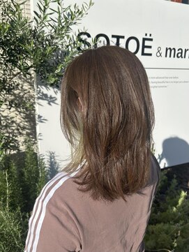 ソトエアンドマーブ 久喜店(SOTOE&marbb) インナーを活かしたオリーブヘア