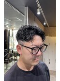 江戸川区オールバックパーマ