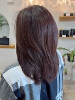 ジーナ 渋谷 表参道(JINA)&nbsp;大人レイヤーカット/バーガンディ/ワインレッド/20代30代40代