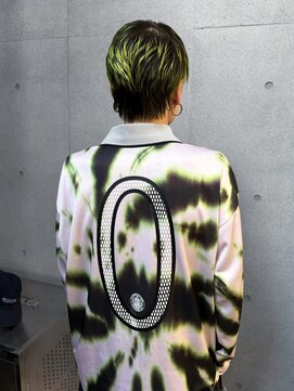 ヴァーディ オモテサンドウ(Vardy omotesando) design/ポイントブリーチ ネオングリーン メンズブリーチ