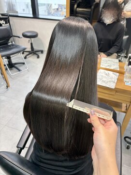 髪質改善/横須賀髪質改善/美髪/ブリーチなしカラー/縮毛矯正